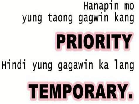 patama priority quotes tagalog|Love Quotes Tagalog: 250+ Best Quotes about Love (with Images).